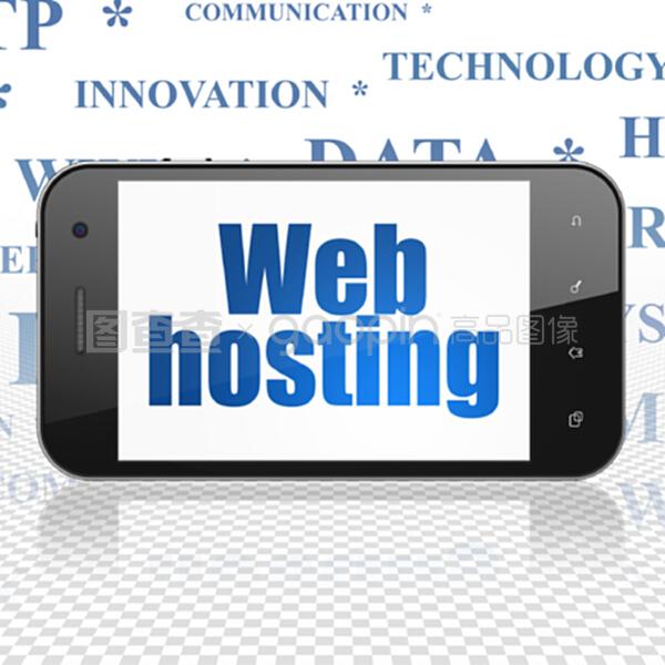 顯示網(wǎng)絡主機的網(wǎng)絡開發(fā)概念智能手機